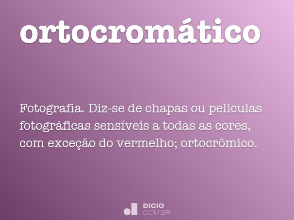 ortocromático