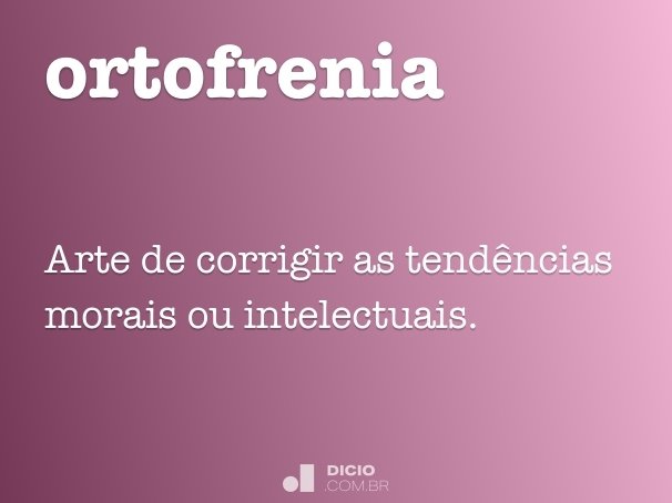 ortofrenia
