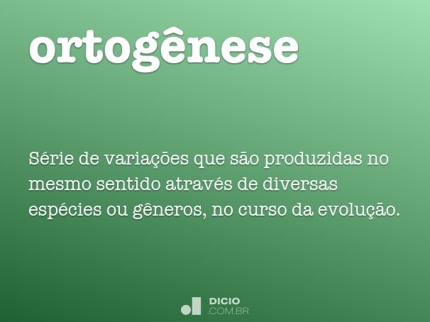 ortogênese