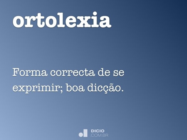 ortolexia