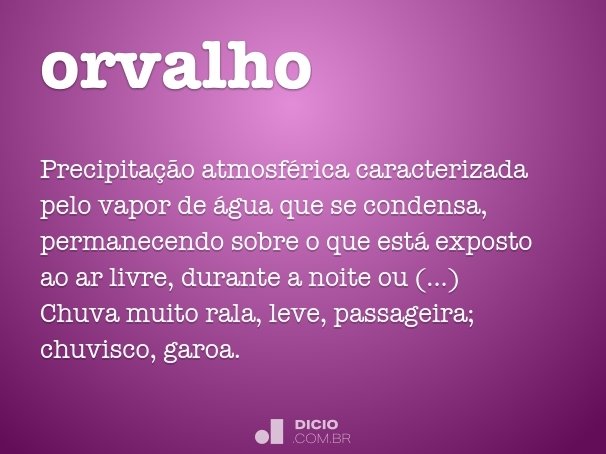 orvalho