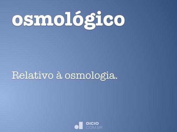osmológico