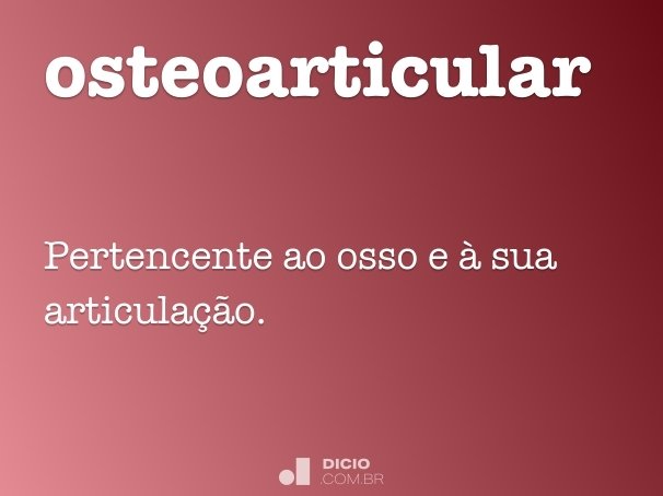 osteoarticular