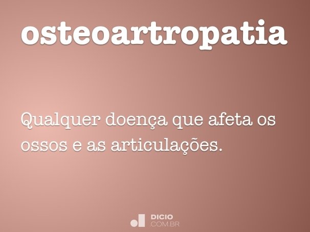 osteoartropatia