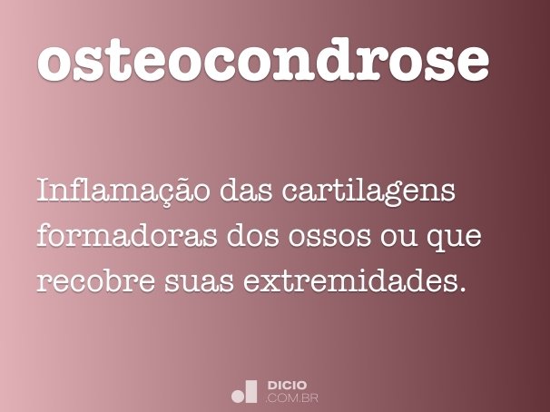osteocondrose