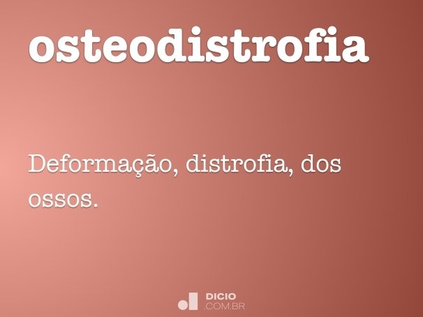 osteodistrofia