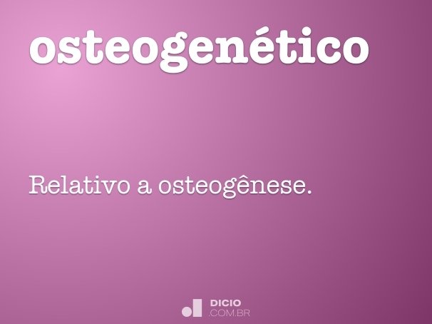 osteogenético