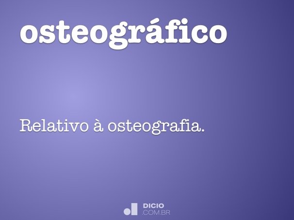 osteográfico