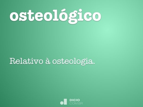 osteológico