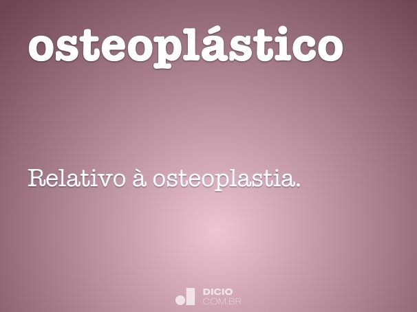 osteoplástico