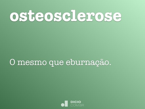 osteosclerose