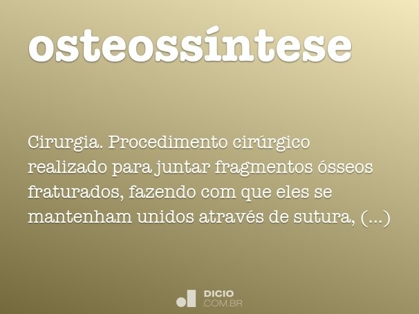osteossíntese