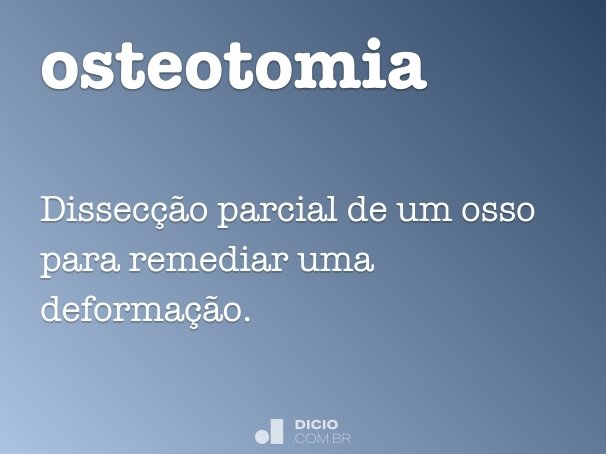 osteotomia