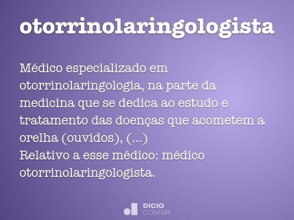 otorrinolaringologista
