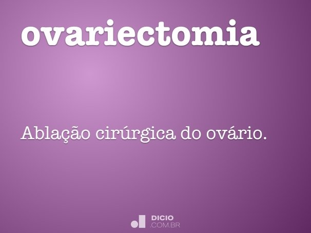 ovariectomia