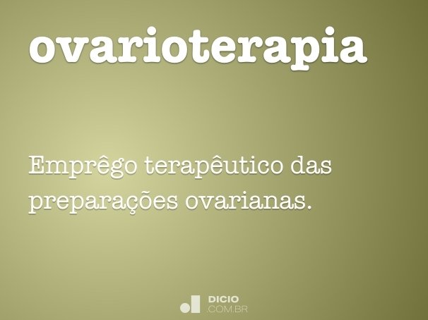 ovarioterapia