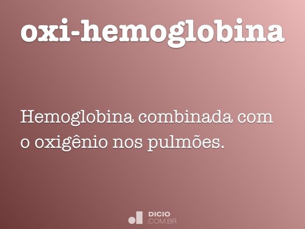 oxi-hemoglobina