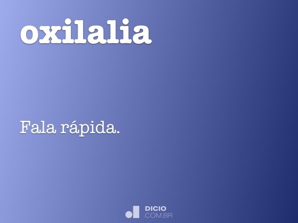 oxilalia