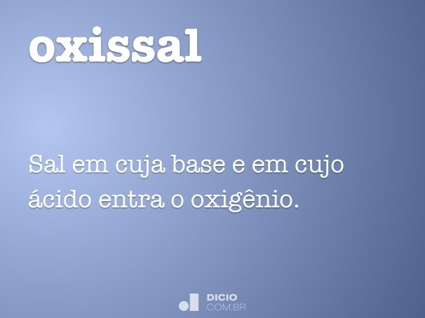 oxissal