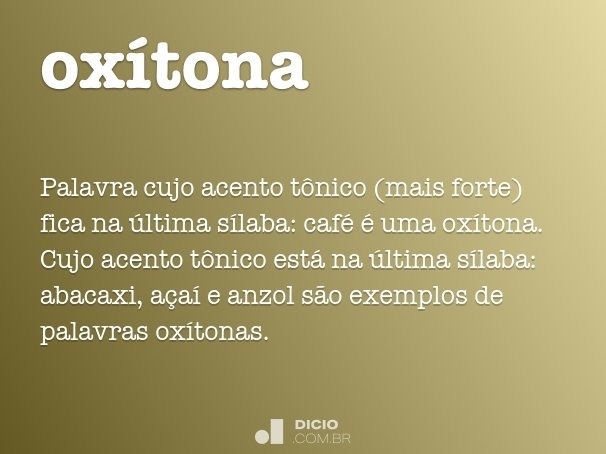 oxítona