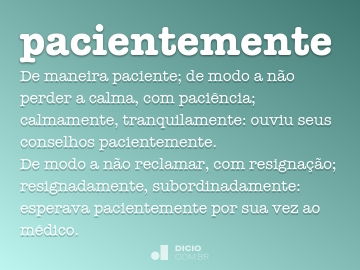 Paciência - Dicio, Dicionário Online de Português