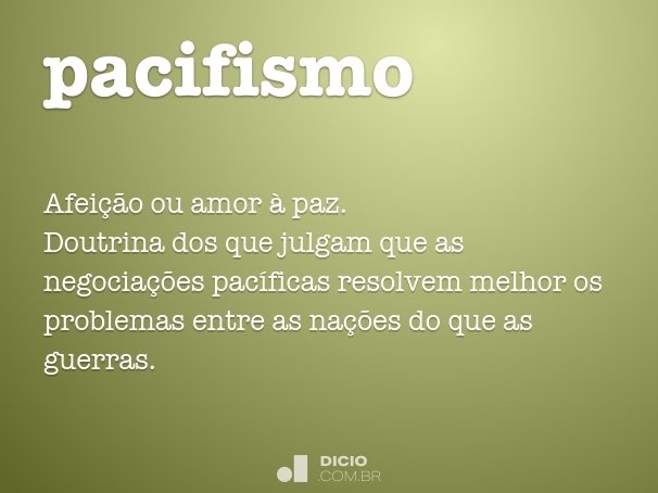 pacifismo