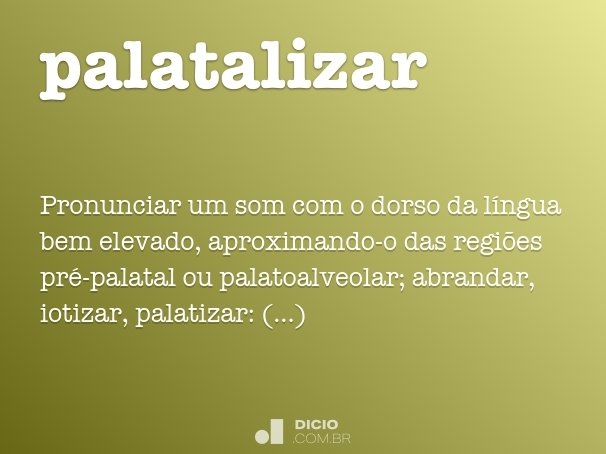 palatalizar