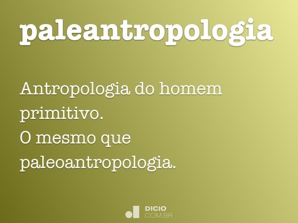 paleantropologia