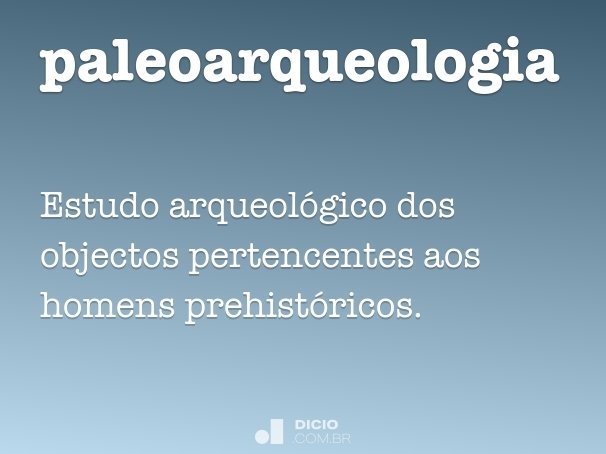 paleoarqueologia