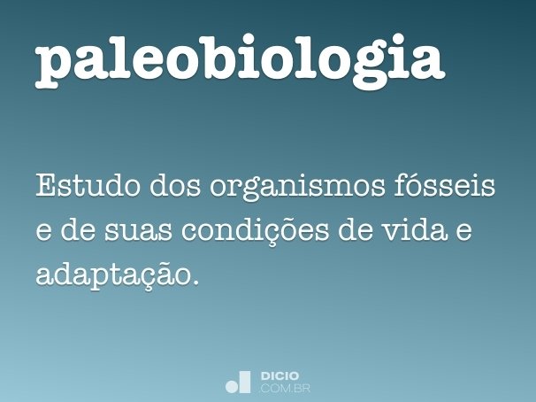 paleobiologia