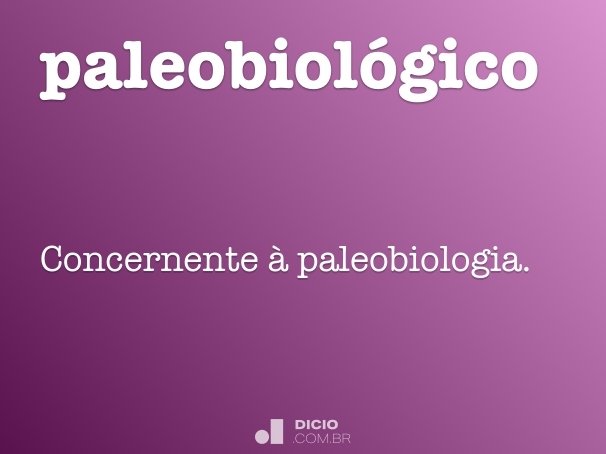 paleobiológico