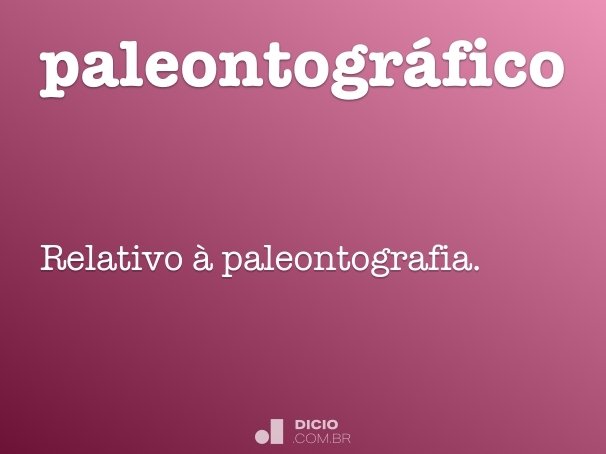 paleontográfico