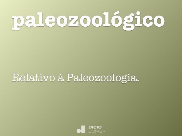 paleozoológico