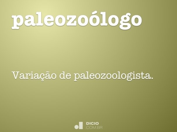 paleozoólogo