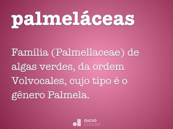 palmeláceas