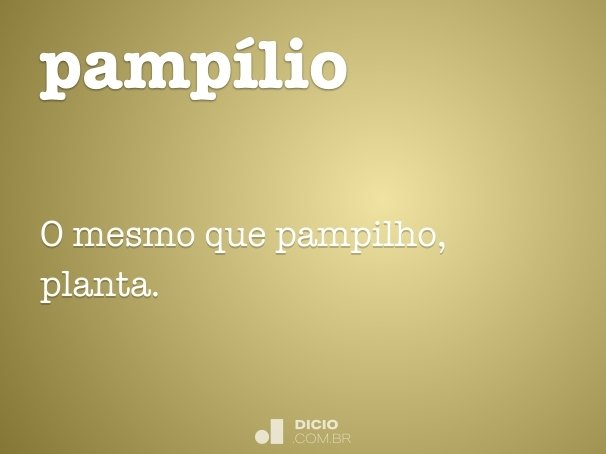 pampílio
