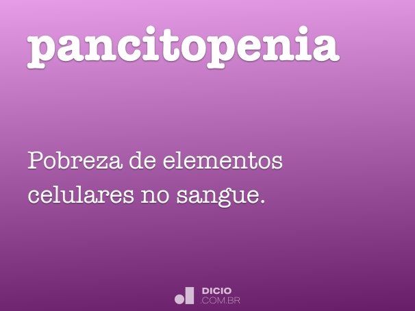 pancitopenia