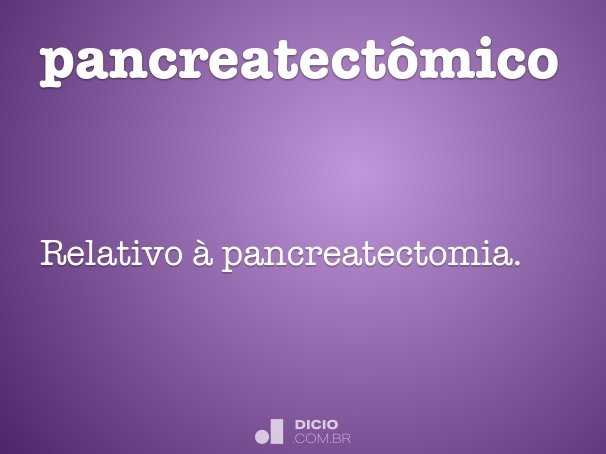 pancreatectômico
