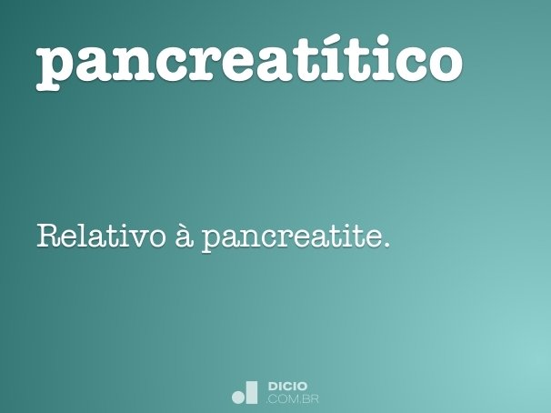 pancreatítico