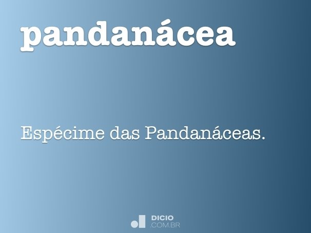 pandanácea