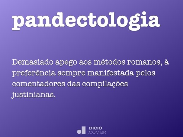 pandectologia