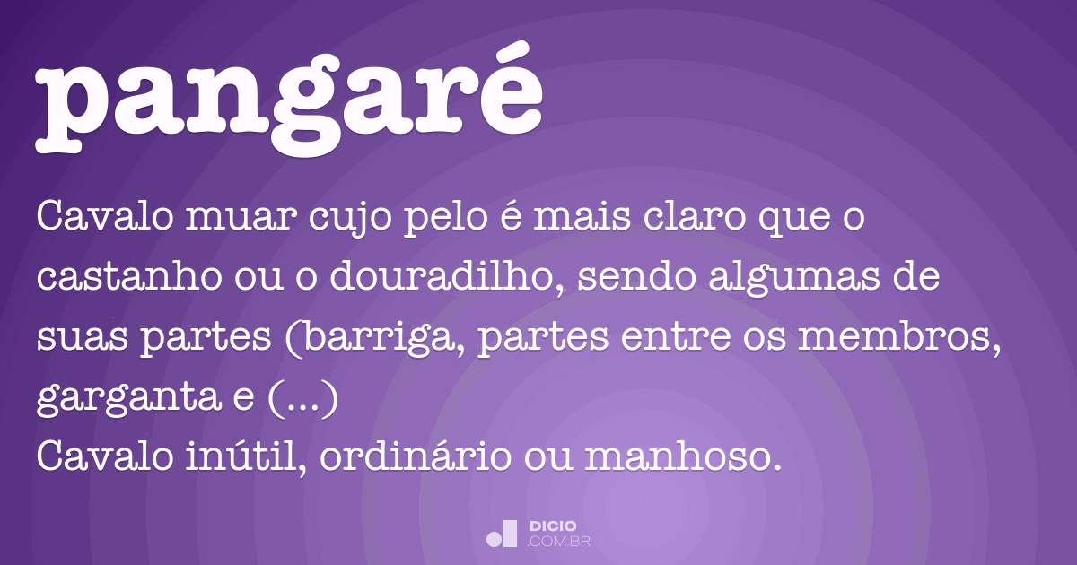 Pangaré - Dicio, Dicionário Online de Português