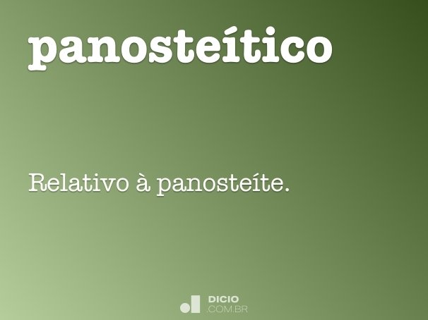 panosteítico