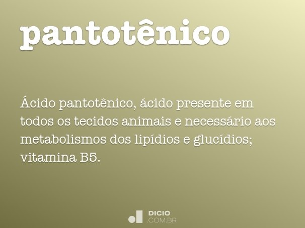 pantotênico