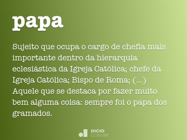 Habemus papam - Dicio, Dicionário Online de Português