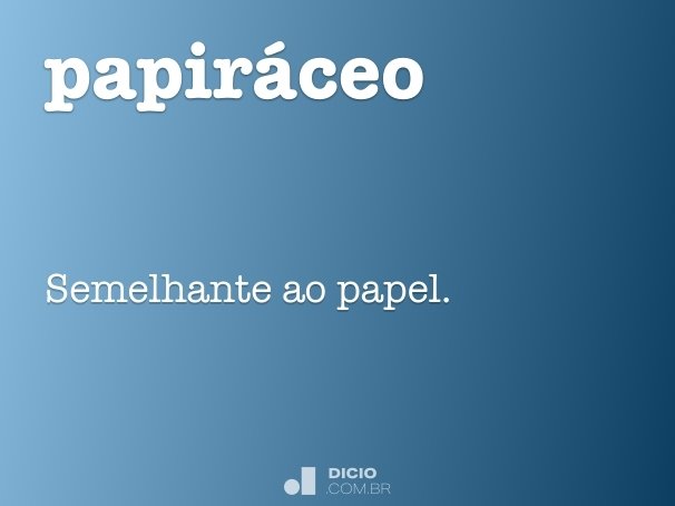 papiráceo
