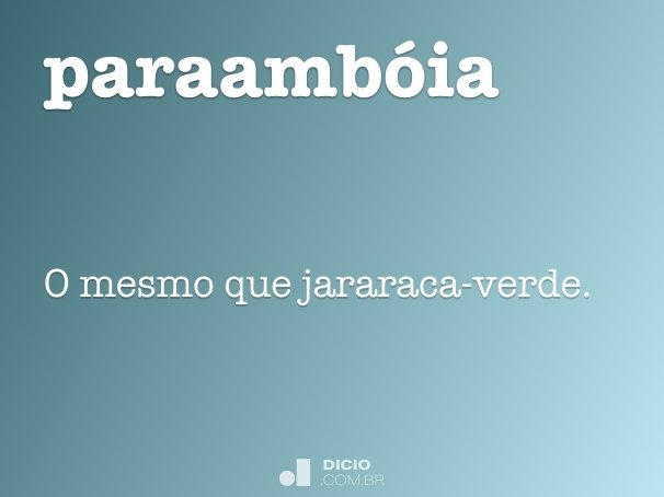 paraambóia
