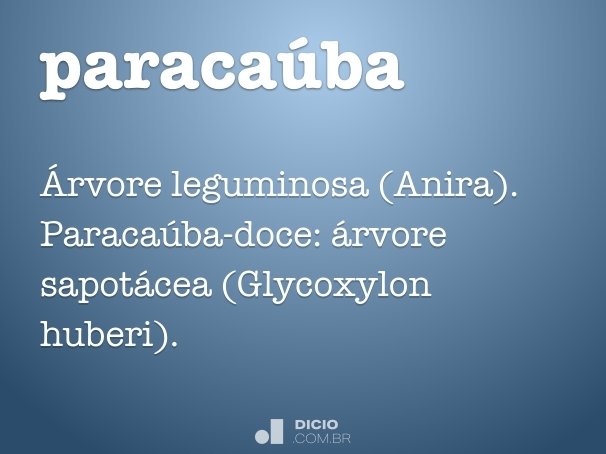 paracaúba