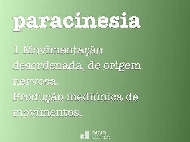 paracinesia