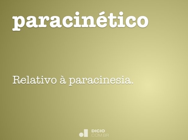 paracinético